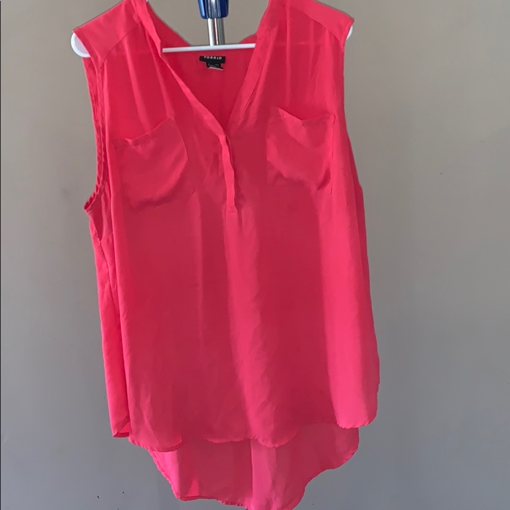 Torrid Hi Lo Tank Pinkish Coral
